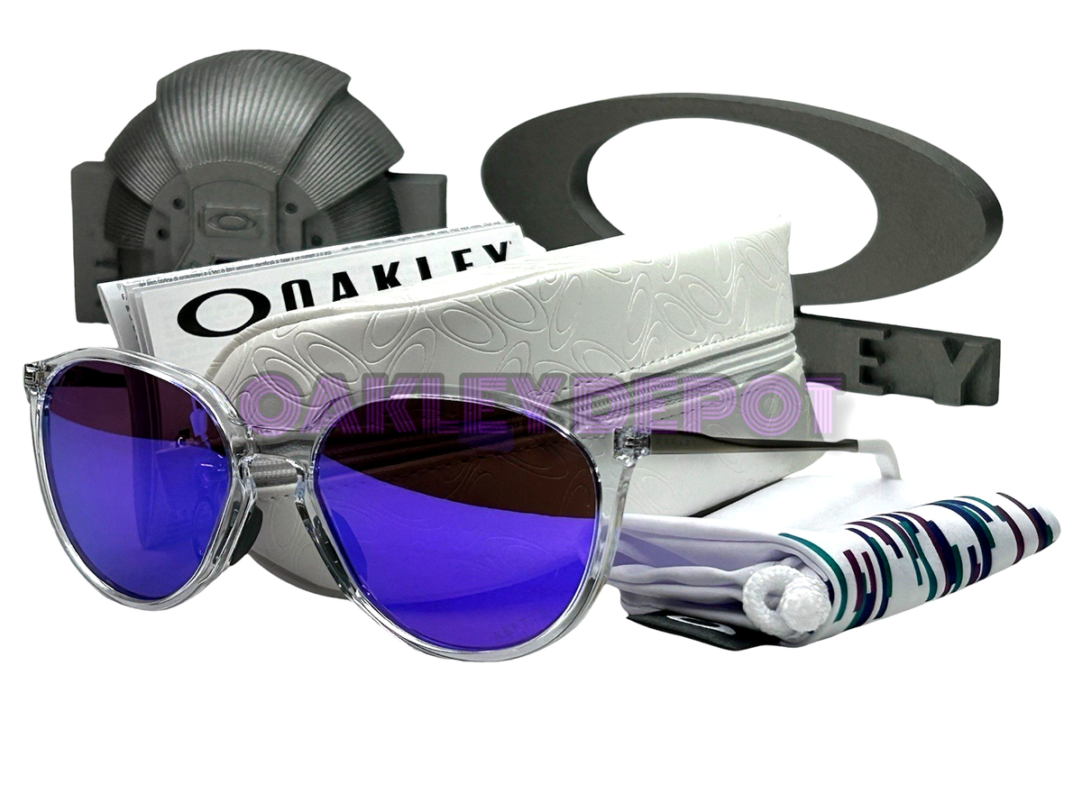 ✓🕶️ OAKLEY SIELO 009288 POLISHED CHROME/PRIZM VIOLET SUNGLASSES
