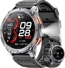 M4 Smart Watch for Men (Make/Answer Call), 1.43'' AMOLED Smartwatch with 530mAh