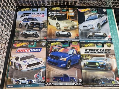 hot wheels Ford Konvolut Real Riders Escort Capri RS200 Sierra Cosworth Mustang