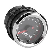 RPM Tachometer, 2in 10,000 RPM 7 Color LED Shift Light Tachometer Gauge for 4,