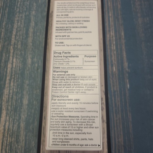 Smashbox Halo Healthy Glow All-In-One Tinted Moisturizer SPF 25 Dark Neutral - Picture 4 of 6