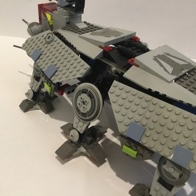 LEGO Star Wars 4482 AT-TE Walker 2003 Used, ONLY 1 Mini figure, w/ Speeder Bike