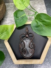 2.5 Polished Gemstone Copper/Brass Wire Wrapped Pendant New Free Ship B7266