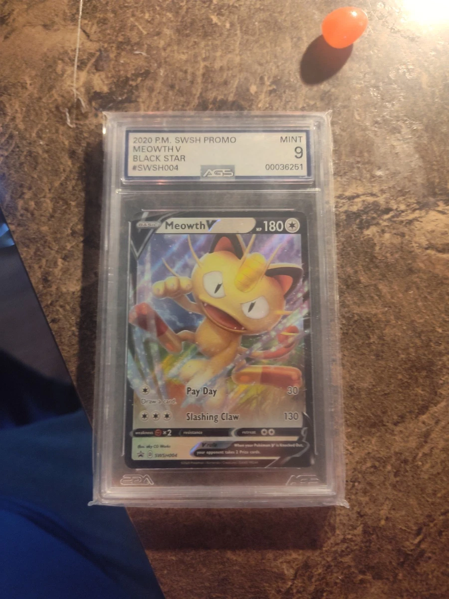 Meowth V SWSH004 SWSH: Sword & Shield Promo Cards for sale | eBay