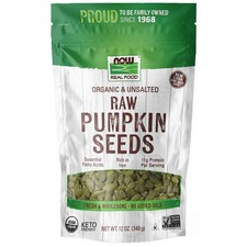 Organic Raw Pumpkin Seeds Unsalted 12 Oz by Now Foods