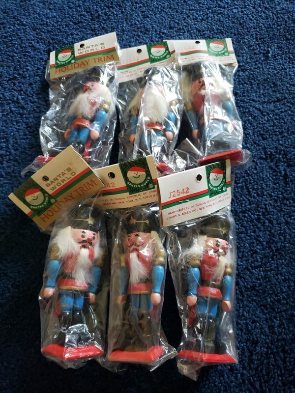 6 Kurt Adler Nutcracker Ornaments NOS J2542