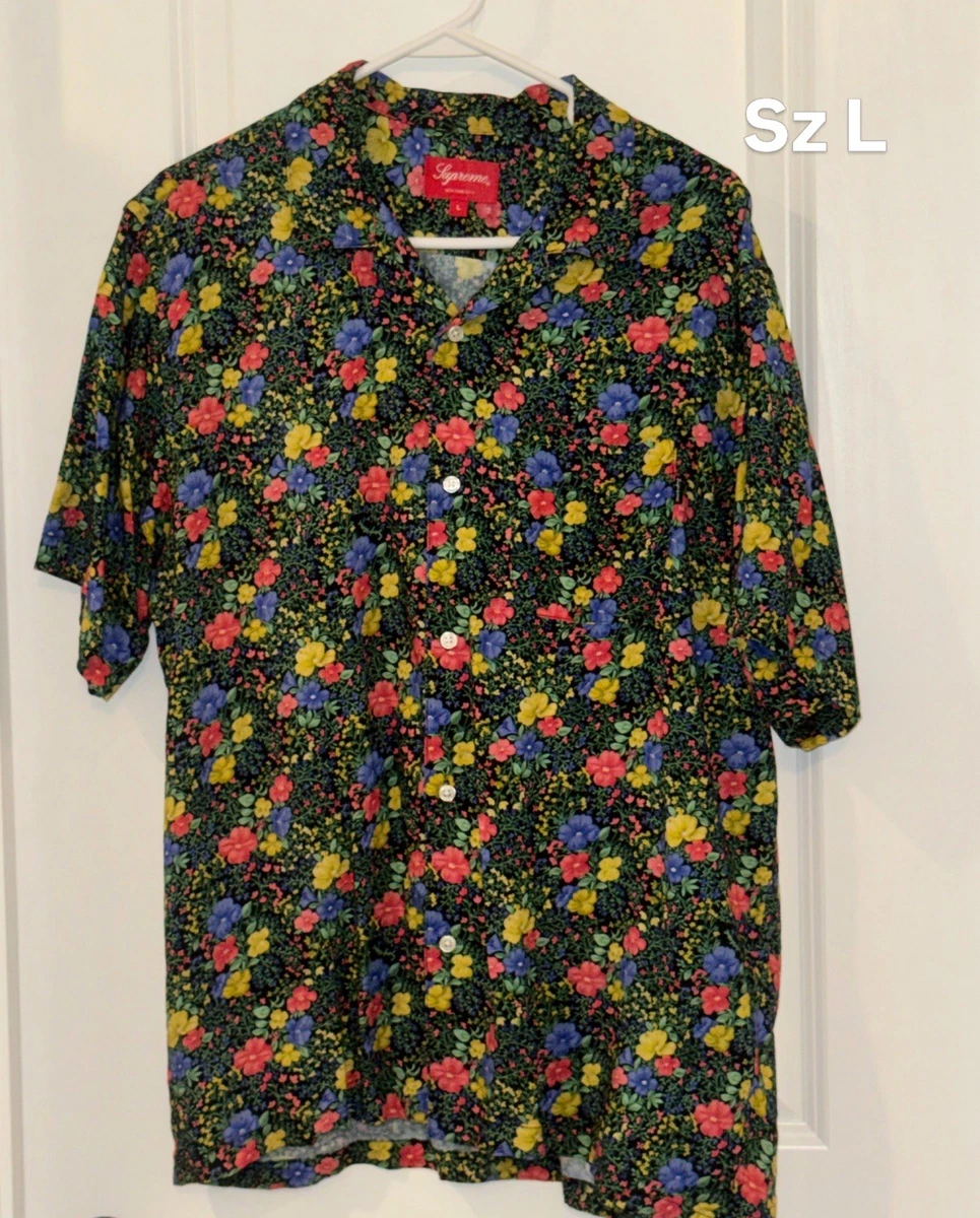 Supreme Floral Button-Up Casual Button-Down Shirts for Men for