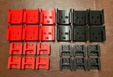 Combo 6/6 - HEAVY DUTY Milwaukee M18 6 TOOL Holder and 6 Locking Battery Mount