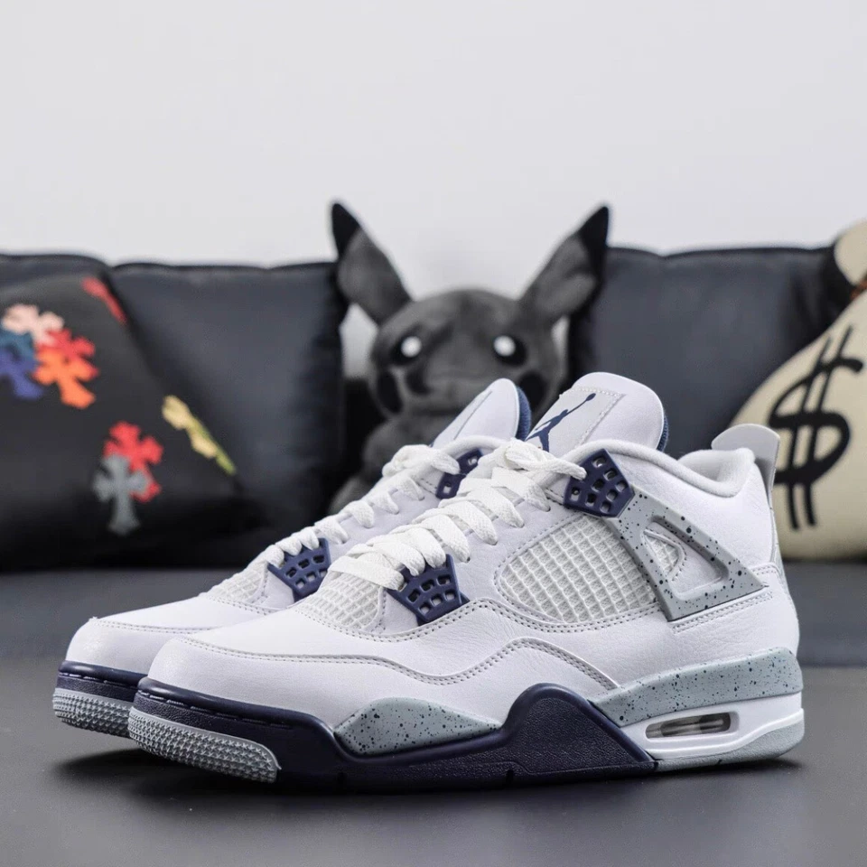 Nike Air Jordan 4 "Midnigh Navy" Retro Para hombres Medio Top Zapatos de Baloncesto Foto 2 de 4