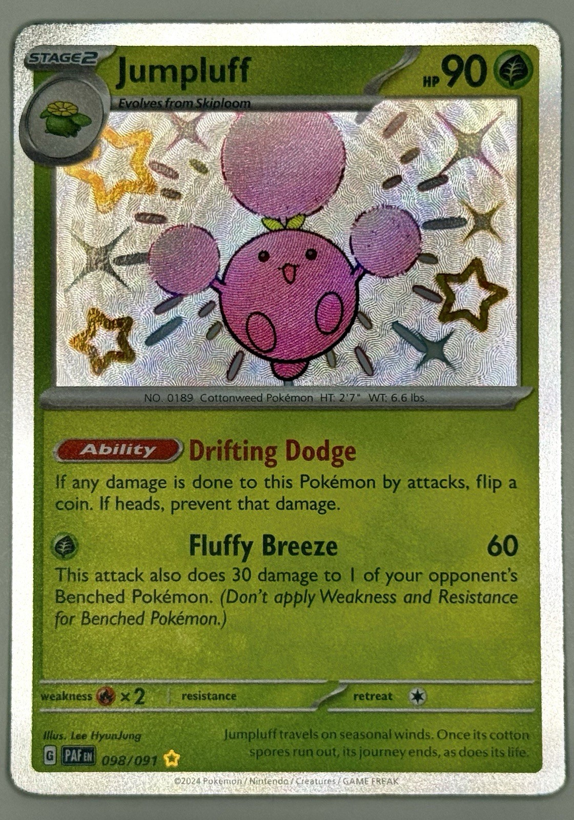 Jumpluff 098/091 SV: Paldean Fates Holo