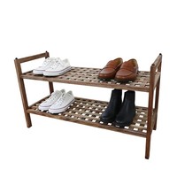 Schuhregal Schuhaufbewahrung SchuhstäNder Schuhablage Schuhorganizer Akazienholz