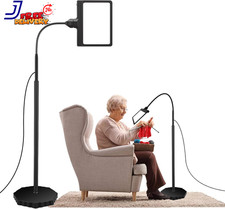 Magnifying Glass with Light and Stand 5X 36 LED Dimmable Floor Magnifying Lamp