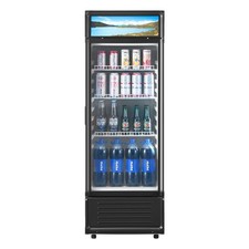 Commercial Merchandiser Refrigerator, 6.9 CU.FT Glass Door Display Refrigerator,