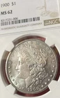 💥💥1900 NGC MS62 Morgan BU Dollar-90% Silver-Vintage Beauty!💥💥
