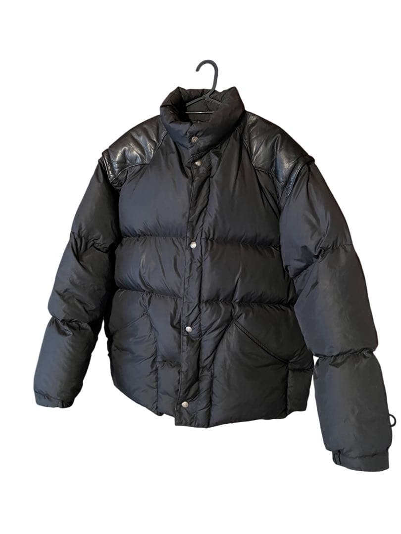 Schott leather switching down jacket - image 1