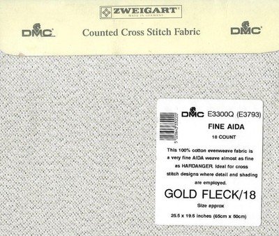 DMC ''Goldfleck'' 18 Stück Fine Aida - Medium Cut Piece