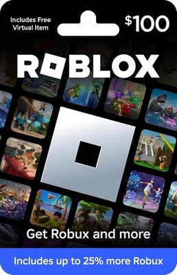 Roblox $100 Physical Gift Card [Includes Free Virtual Item] [Redeem Worldwide]