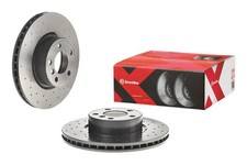 2x Bremsscheibe gelocht/innenbel. 09.B570.1X BREMBO f�r BMW X3 X4