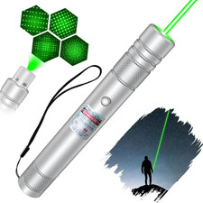 Rechargeable Green Laser Pointer Pen Astronomy Visible Beam Light