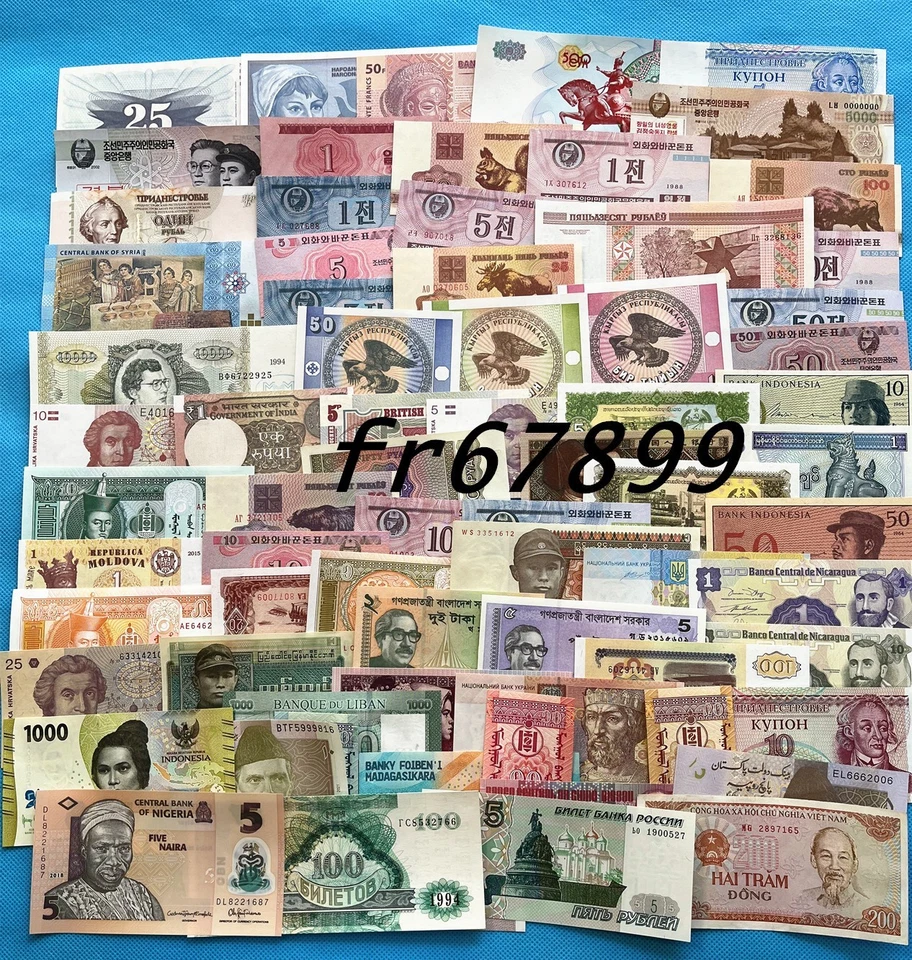 100 Different world paper money collection, UNC genuine banknotes. High Quality! - Image 4 of 4