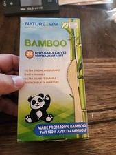 Naturezway - Dispbl Knives Bamboo - Case Of 24-24 Ct