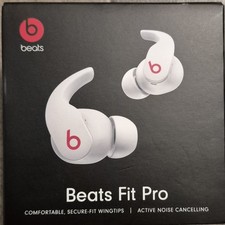 Beats Fit Pro Wireless Earbuds, White, Authentic, New In Box, Factory Sealed