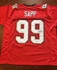 Warren Sapp Tampa Bay Buccaneers Autographed Jersey #99 Red Original Football