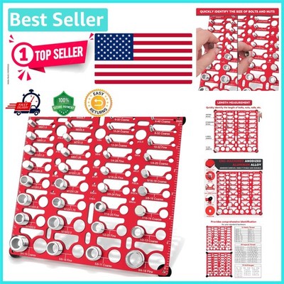 Easy-to-Use 55 Thread Checker - Complete Bolt Size Finder with Drill Gauges