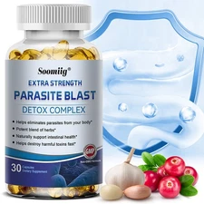 Powerful Parasite Clearing Detox Complex 30 pcs - Supports Gut and Immune Health