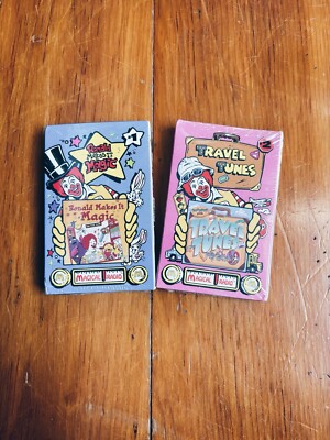 Vintage 1995 McDonalds Magical Radio Cassette Tape Set Of 2 Travel Magic 1 & 2