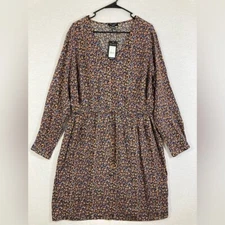 New New Look Curve Ditsy Floral Ultra Soft Midi Dress size 18