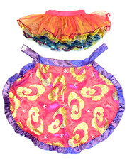 Build A Bear Rainbow Tutu Skirt With Sequins Reversible  Celestia Cape