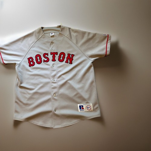 Russel Athletic MLB Mens Boston Red Sox Road Jersey Size L - 第 1/8 張圖片