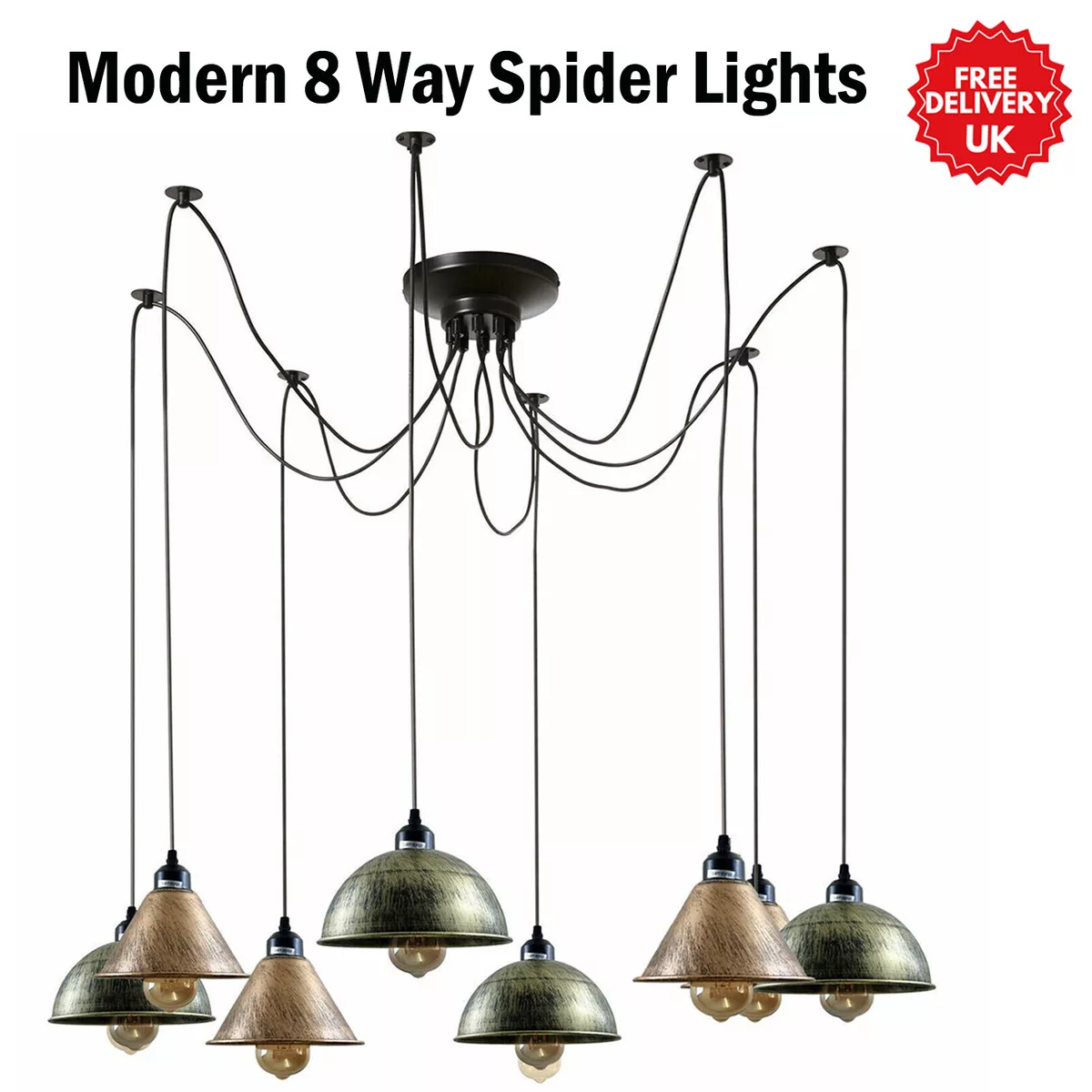 8 light sale chandelier with shades