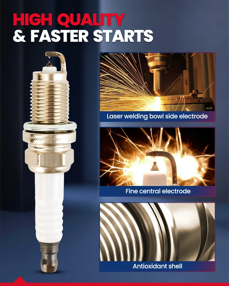 (8) Bujías para Chevrolet Impala Chevrolet S10 Buick LeSabre Foto 3 de 4