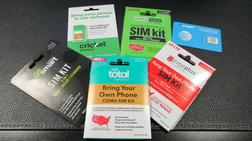 Verizon Wireless BYOD 5G 3in1 Prepaid SIM Card 1 m/o service +activation CDMA - Image 3 of 3