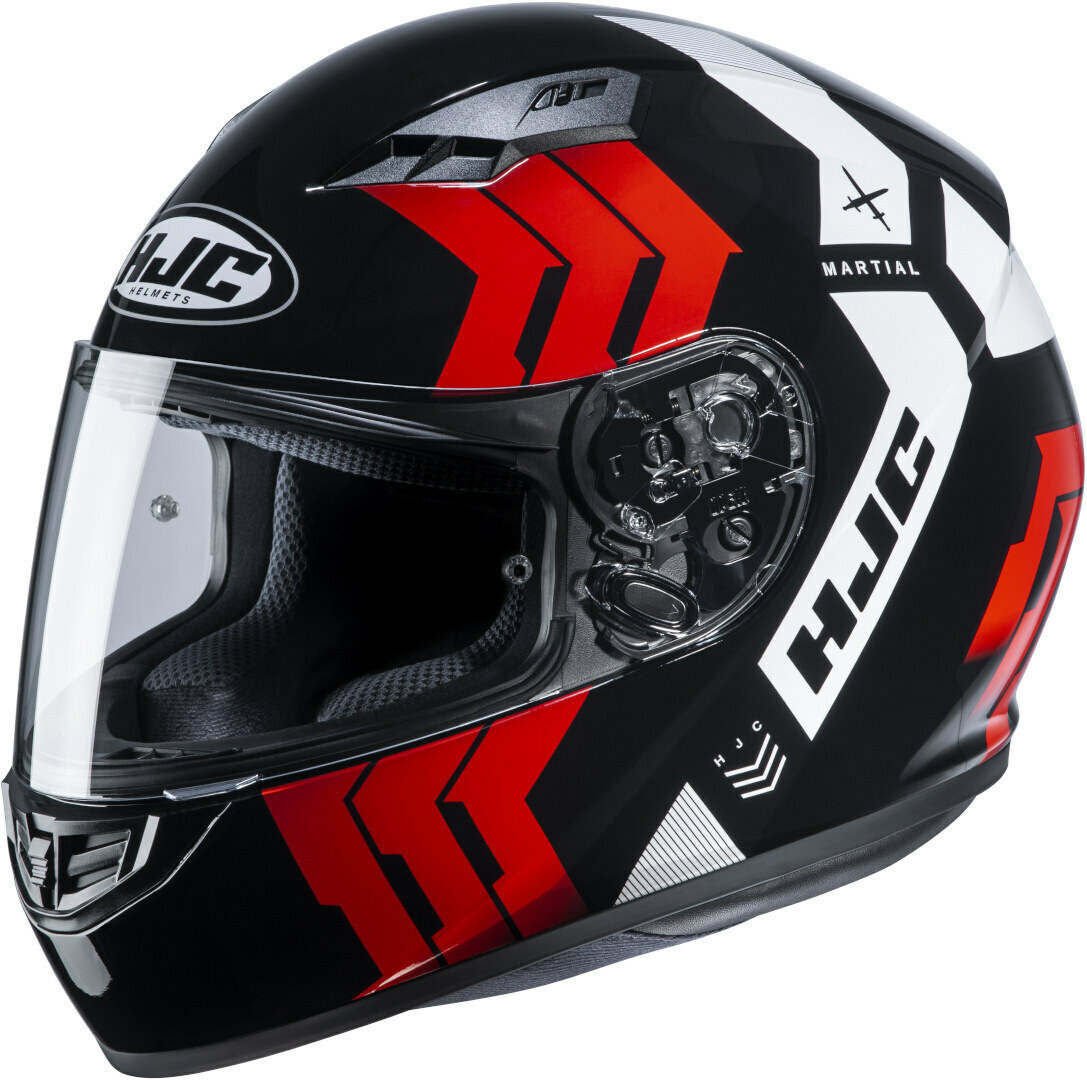 HJC MARTIAL ジェットヘルメット 黒/赤/白 CS-15 Full Face Motorcycle Helmet HJC CS-15 Martial MC1 Black