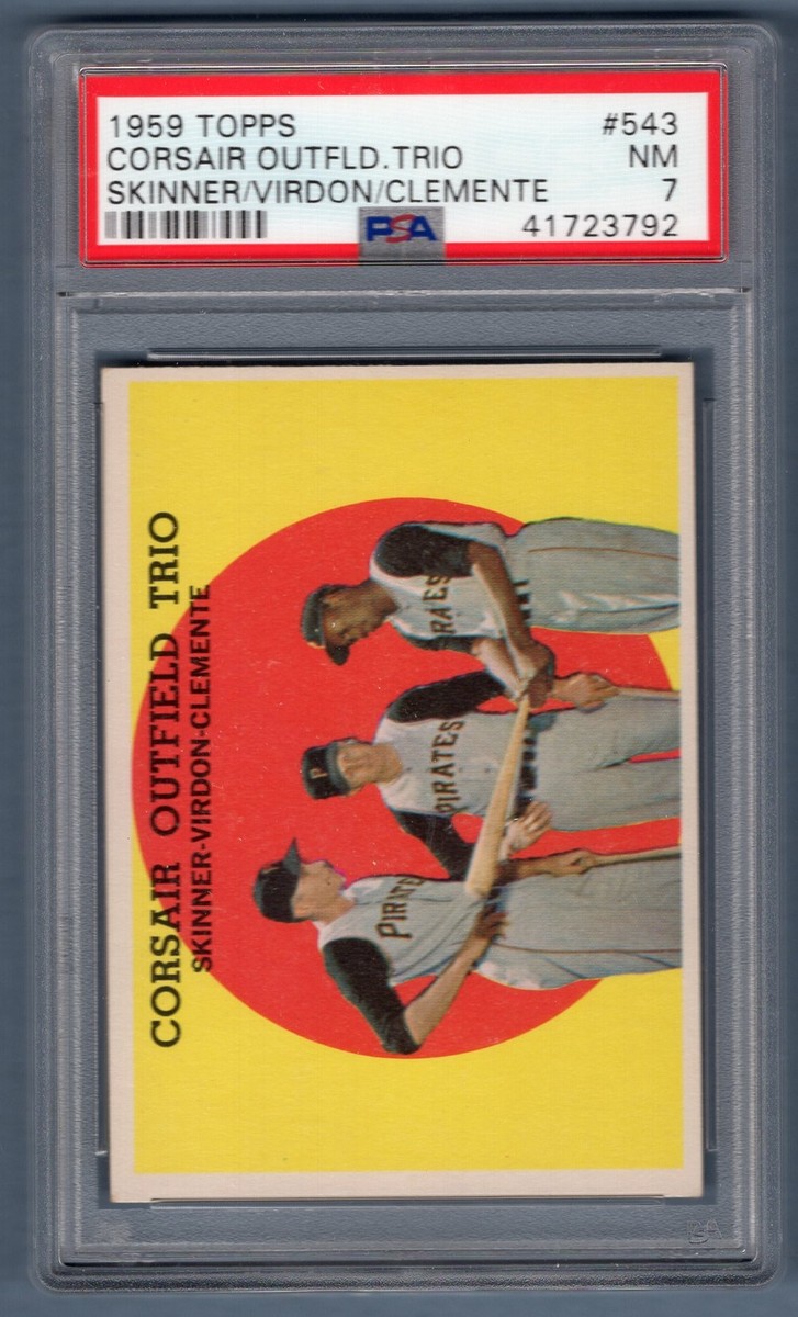 1959 Topps #543 Corsair Outfield (Clemente) (41723792) PSA 7 | eBay
