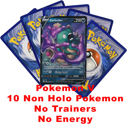 Pokemon TCG Ultra Rare Garbodor V - 100/203 & 10 Bonus Cards