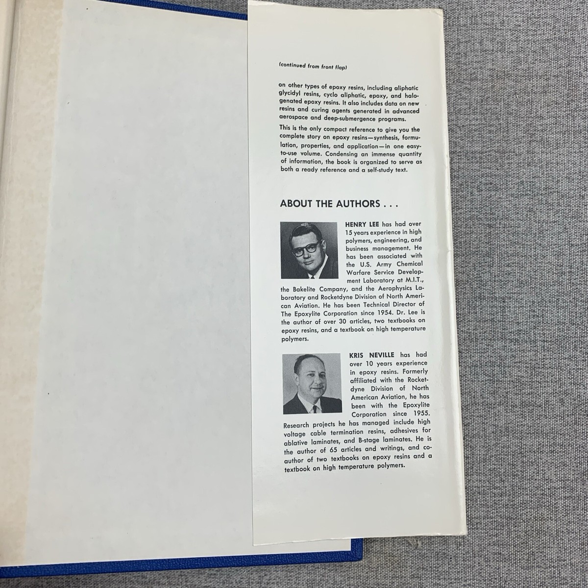 Handbook of Epoxy Resins by Henry Lee & Kris Neville -- 1967