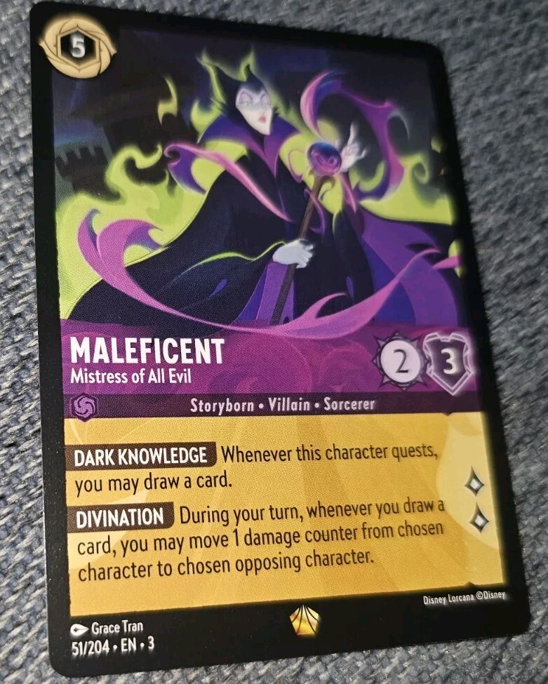 Disney Lorcana - Maleficent Mistress of All Evil 51/204 - Into the Inklands