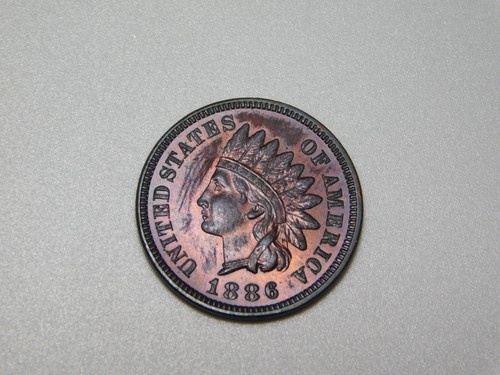 OLD US COINS 1886 INDIAN HEAD CENT PENNY