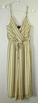 TRIXXI (from Francescas) Capri JUMPSUIT - Size MEDIUM - Yellow Striped NWT