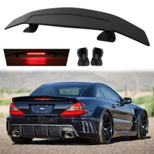 52" Rear Trunk Spoiler Wing Black w/ Light For Mercedes SL55 SL65 SL63 SL500 AMG