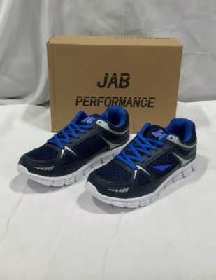 Size 5.5 Men's JAB Performance Navy/Black Lace Up Low Top Athletic Sneaker Shoes