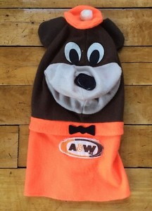 Vintage A&W Root Beer Hand Puppet Rooty Bear Light Weight