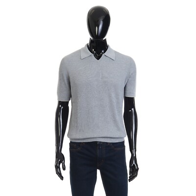 BRUNELLO CUCINELLI 1250$ Polo Style Sweater - English Rib Knit