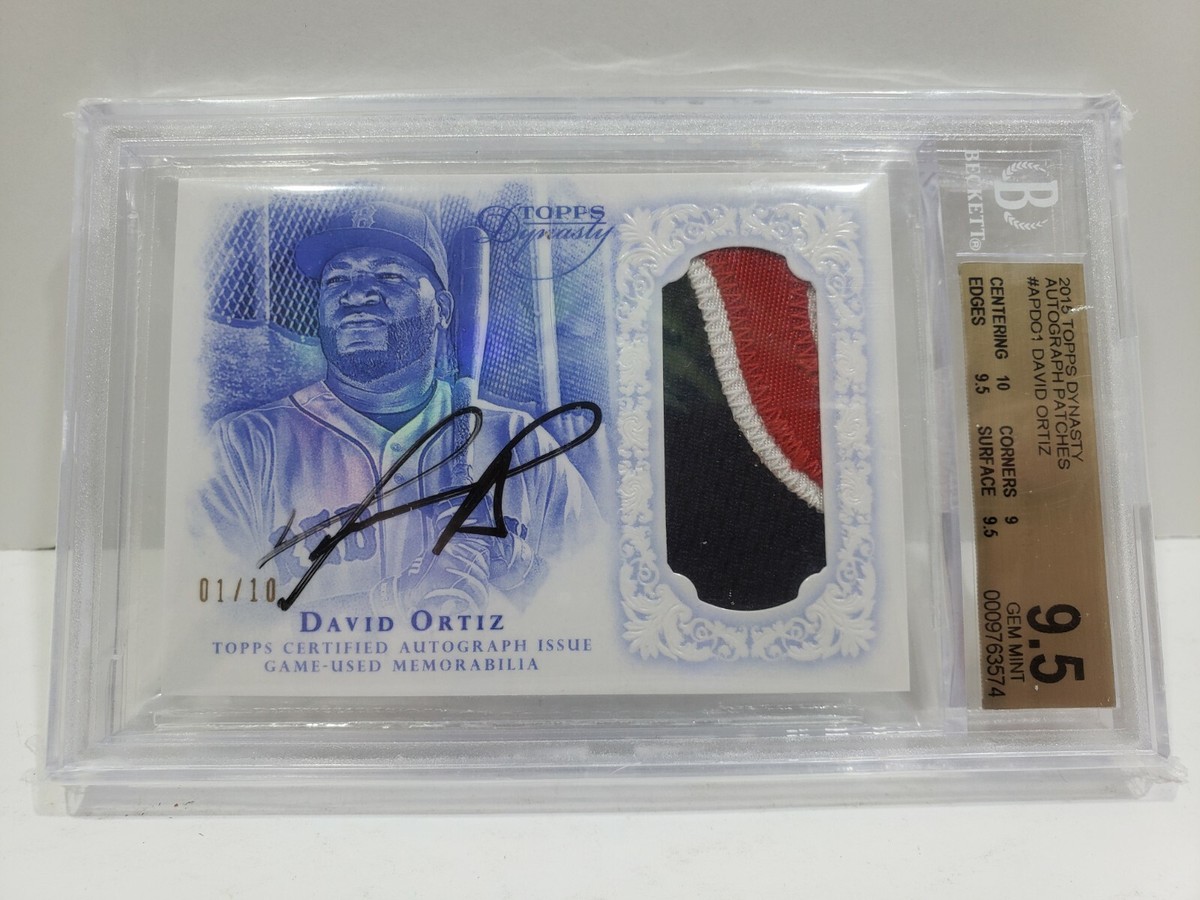 David Ortiz 2015 Topps Dynasty Autographed Patches 01/10 Patch 