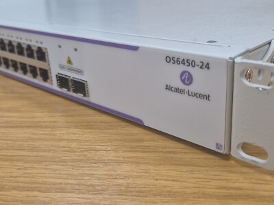 Switch ALCATEL-LUCENT OS6450-P24 – 24 Ports PoE + 2 SFP+, Occasion