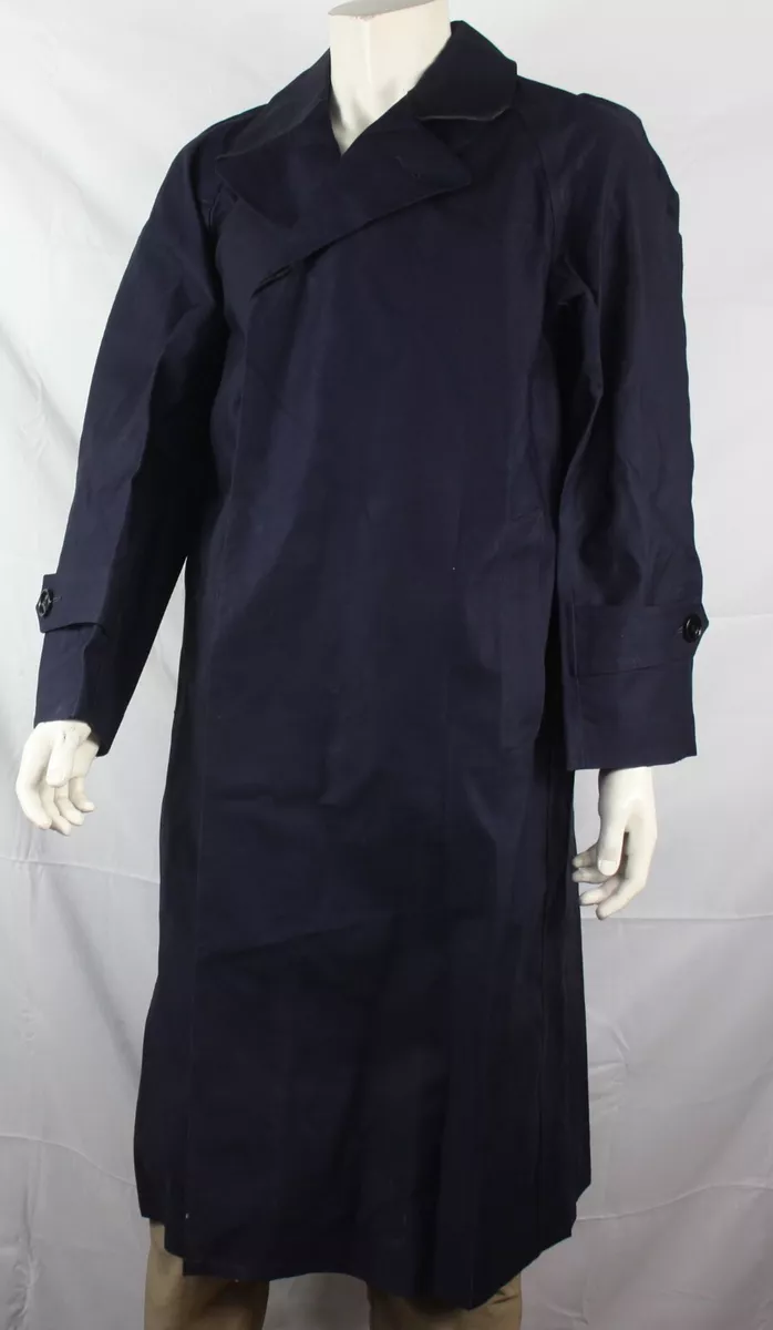 Genuine Surplus French Police Rain Coat Navy formal heavy 36 38